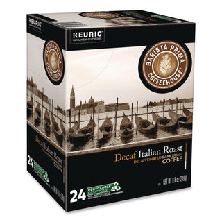 Barista Prima Coffeehouse® Decaf Italian Roast Coffee K-Cups, 24/Box, 4 Boxes/Carton (GMT8506CT)