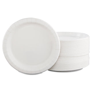 SOLO® Bare Eco-Forward Clay-Coated Paper Dinnerware, Plate, 8 1/2" dia, 500/Carton (SCCMP9BR2054)