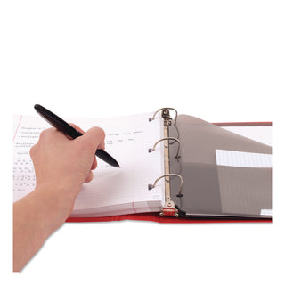 Five Star® 1" Plastic Binder, 3 Rings, 1" Capacity, 11 x 8.5, Randomly Assorted Color (MEA261340)