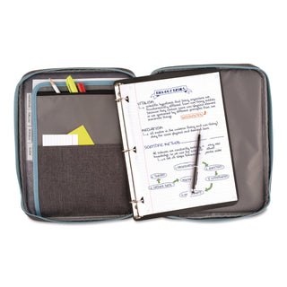 Five Star® 1" Carry All Zip Binder, 3 Rings, 1" Capacity, 11 x 8.5, Randomly Assorted Color (MEA290920)