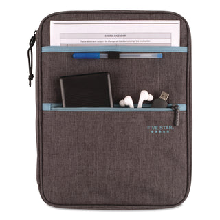 Five Star® 1" Carry All Zip Binder, 3 Rings, 1" Capacity, 11 x 8.5, Randomly Assorted Color (MEA290920)
