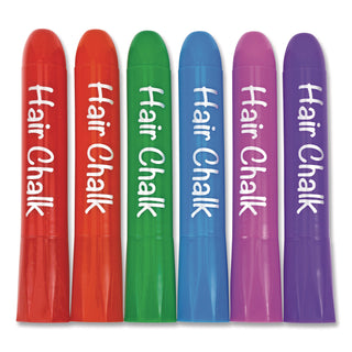 TPG Creations™ Hair Chalk, Assorted Colors, 6/Pack, 12 Packs/Carton (TPG68212)
