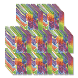 TPG Creations™ Zen Strips, Bumpy Brights Rainbow, Assorted Colors, 80/Carton (TPG85680)