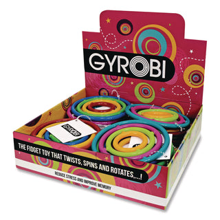 TPG Creations™ Gyrobi Fidget Toy, Small, Assorted Colors, 24/Carton (TPG860)