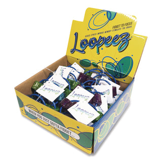 TPG Creations™ Loopeez Fidget Toy, Small, Assorted Colors, 24/Carton (TPG861)