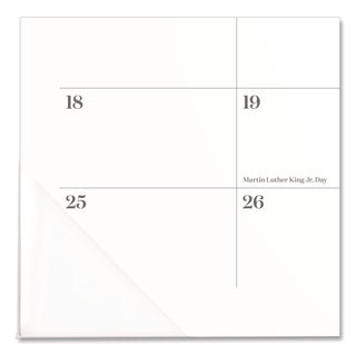 Cambridge® Workstyle Compact Deskpad, 17.75 x 11, White Sheets, Pink Headband/Clear Corners, 12-Month (Jan-Dec): 2026 (AAG1606705)