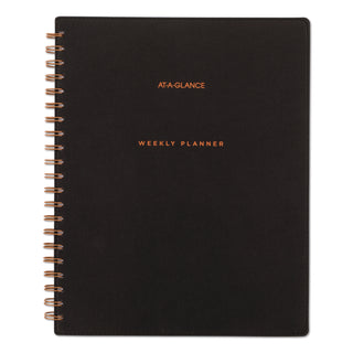 AT-A-GLANCE® Signature Collection Weekly/Monthly Planner, 11 x 8.5, Black Cover, 12-Month (Jan-Dec): 2026 (AAGYP90501)