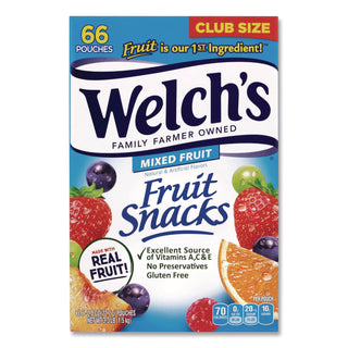 Snack Box Pros Doritos Nacho Cheese Tortilla Chips and Welch's Mixed Fruit Snacks, (50) 1oz Bag Chips, (66) 0.8 oz Pouch Fruit Snacks/Bundle (GRR60004174)