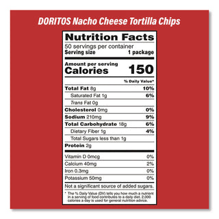 Snack Box Pros Doritos Nacho Cheese Tortilla Chips and Welch's Mixed Fruit Snacks, (50) 1oz Bag Chips, (66) 0.8 oz Pouch Fruit Snacks/Bundle (GRR60004174)