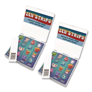 TPG Creations™ Zen Strips, Bumpy Cuties, Turquoise/Assorted, 80/Carton (TPG89280)