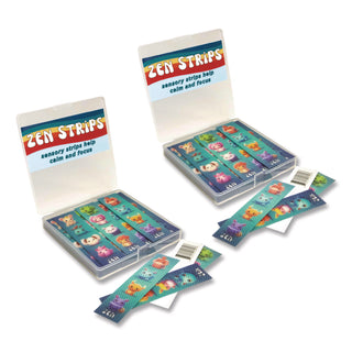 TPG Creations™ Zen Strips, Bumpy Cuties, Turquoise/Assorted, 80/Carton (TPG89280)