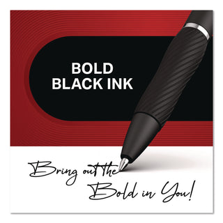 Sharpie® S-Gel™ S-Gel High-Performance Gel Pen, Retractable, Medium 0.7 mm, Black Ink, Black Barrel, 8/Pack (SAN2096139)