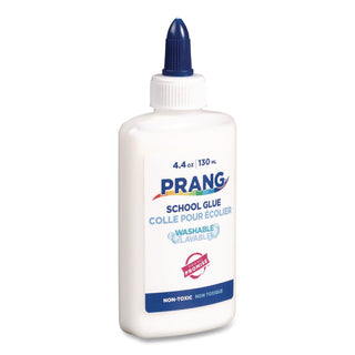 Prang® Washable Liquid White School Glue, 4.4 oz, Dries Clear (DIXX152000001)