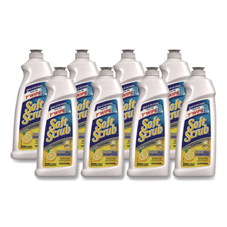 Soft Scrub® All Purpose Cleanser, Lemon Scent, 24 oz Bottle, 8/Carton (DIA07224)