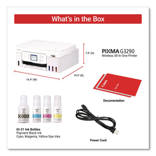 Canon® MegaTank PIXMA G3290 All-in-One Wireless Inkjet Printer, Copy/Print/Scan (CNM6706C022)