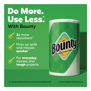 Bounty® Select-a-Size Kitchen Roll Paper Towels, 2-Ply, 5.9 x 11, White, 123 Sheets/Triple Roll, 6 Rolls/Carton (PGC16020)