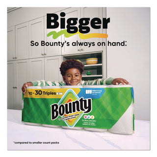 Bounty® Select-a-Size Kitchen Roll Paper Towels, 2-Ply, 5.9 x 11, White, 123 Sheets/Triple Roll, 6 Rolls/Carton (PGC16020)