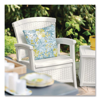 Suncast® Elements Club Chair with Storage, Supports Up to 300 lb, 17" Seat Height, 25.25" x 29.75" x 35.5", Ice Cube (SUABMCC1800CB)