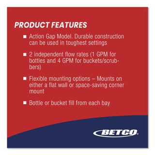 Betco® FASTDRAW PRO, Four Bays for Cleaners (BET9268200)