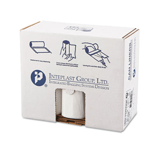 InteplastPitt Low-Density Commercial Can Liners, 33 gal, 0.8 mil, 33" x 39", White, 150/Carton (SL3339XHW)