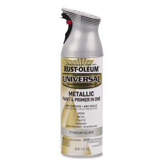 Rust-Oleum® Universal Premium Spray Paint, Metallic Silver, 12 oz Aerosol Can (RST245220EA)
