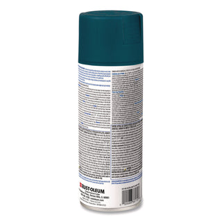 Rust-Oleum® Painter's Touch 2X Ultra Cover Spray Paint, Ultra Matte Teal, 12 oz Aerosol Can, 6/Carton (RST331185)