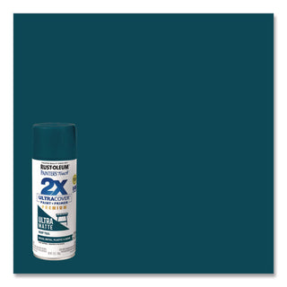 Rust-Oleum® Painter's Touch 2X Ultra Cover Spray Paint, Ultra Matte Teal, 12 oz Aerosol Can (RST331185EA)