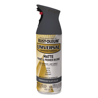 Rust-Oleum® Universal Premium Spray Paint, Matte Slate Blue, 12 oz Aerosol Can (RST376723EA)