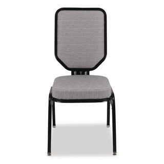 NPS® Flex-Back Banquet Chair, Supports Up to 500 lbs, 18.6" Seat Height, Morticia Lithium Seat/Back, Black Base, 2/Pack (NPS9682BG2)
