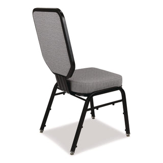 NPS® Flex-Back Banquet Chair, Supports Up to 500 lbs, 18.6" Seat Height, Morticia Lithium Seat/Back, Black Base, 2/Pack (NPS9682BG2)
