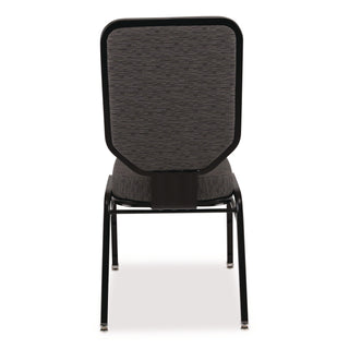 NPS® Flex-Back Banquet Chair, Supports Up to 500 lbs, 18.6" Seat Height, Morticia Onyx Seat/Back, Black Base, 2/Pack (NPS9690BG2)