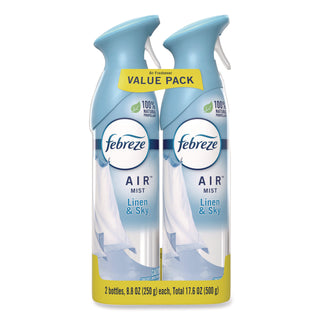 Febreze® AIR, Linen and Sky, 8.8 oz Aerosol Spray, 2/Pack, 3 Packs/Carton (PGC17340)
