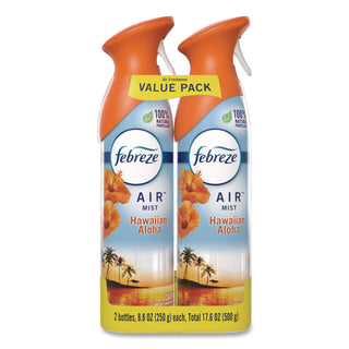 Febreze® AIR, Hawaiian Aloha, 8.8 oz Aerosol Spray, 2/Pack, 3 Packs/Carton (PGC17342)
