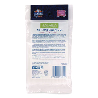 Elmer's® CraftBond Less Mess All-Temp Glue Sticks, 0.27" x 4", Dries Clear, 24/Pack (EPIE6055)