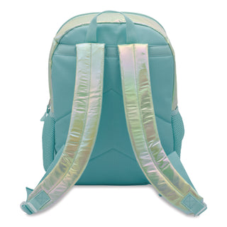 Accessory Innovations Iridescent Cat Backpack, 12" x 5" x 16", Iridescent Aqua (AEIB23GC55603ST)