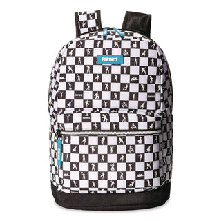 Fortnite Checkered Multiplier Backpack, Accommodates Laptops Up to 14.9", 12" x 7" x 18", Black/White (FOTFNTG1000009)
