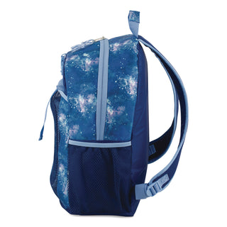 FUEL Bijoux Deluxe Backpack and Lunch Bag Bundle, Backpack: 13.5" x 7" x 18.5", Lunch Bag: 7.5" x 4.25" x 9", Light Blue Galaxy (FUE110592STGX5)