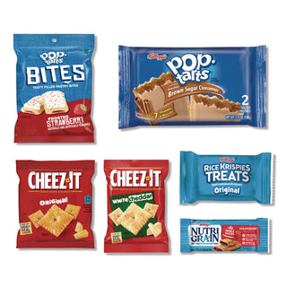 Kellogg's® Breakroom Solution Snack Rack with Snacks, 18.5 x 26.37 x 12.5, Gray (KEB12021)