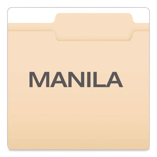 Pendaflex® Manila Fastener Folders, 2/5-Cut Tabs, 0.75" Expansion, 2 Fasteners, Letter Size, Manila Exterior, 50/Box (PFX24580)