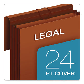 Pendaflex® Heavy-Duty Expanding Wallet, 7" Expansion, 1 Section, Elastic Cord Closure, Legal Size, Redrope (PFXCL1087GLHD)