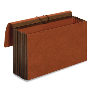 Pendaflex® Heavy-Duty Expanding Wallet, 7" Expansion, 1 Section, Elastic Cord Closure, Legal Size, Redrope (PFXCL1087GLHD)