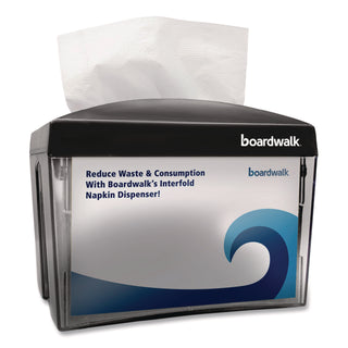 Boardwalk® Interfold Napkin Dispenser, 7.9 x 5.6 x 7.9, Black (BWK1503)