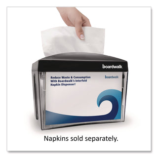 Boardwalk® Interfold Napkin Dispenser, 7.9 x 5.6 x 7.9, Black (BWK1503)
