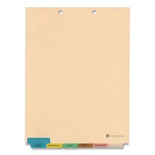 Medical Arts Press® 6-Tab Medical Chart Indexes, Bottom Tab, Assorted Medical, Manila, 65/Box (MAQ33157)