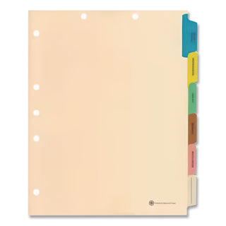 Medical Arts Press® 6-Tab Medical Chart Indexes, Side Tab, Assorted Medical, Manila, 65/Box (MAQ33159)