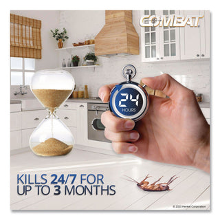 Combat® Roach Bait Insecticide, for Small and Large Roaches, 0.42 oz, 12 Bait Stations (DIA05701EA)