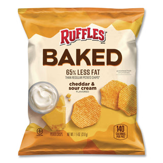 Frito-Lay Baked Variety Pack, Baked Cheetos/Baked Lays BBQ/Baked Lays Original/Baked Ruffles Cheddar Sour Cream, 30 Bags/BX, 2 Boxes/CT (LAY77325)
