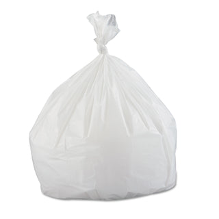 InteplastPitt Low-Density Commercial Can Liners, 33 gal, 0.8 mil, 33" x 39", White, 150/Carton (SL3339XHW)