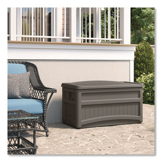 Suncast® Medium Deck Box, 73 gal, 46" x 23.75" x 25.5", Stoney (SUADB7500ST)