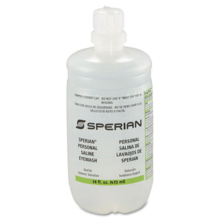 Honeywell Saline Personal Eyewash Bottles, 16oz, 12/CT (FND320004540CT)